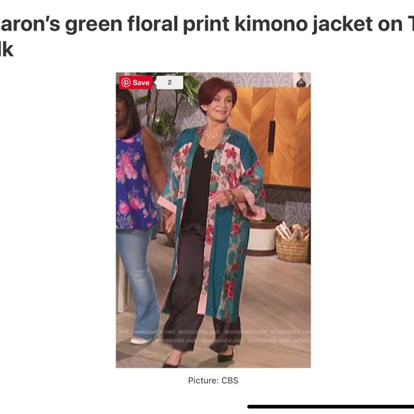 Sandro Ting Printed Color Block Kimono Silk Jacket Sz M - Picture 8 of 10